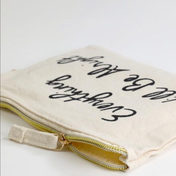 Everything Will Be Alright Make Up Bag - Picture 2 of 4